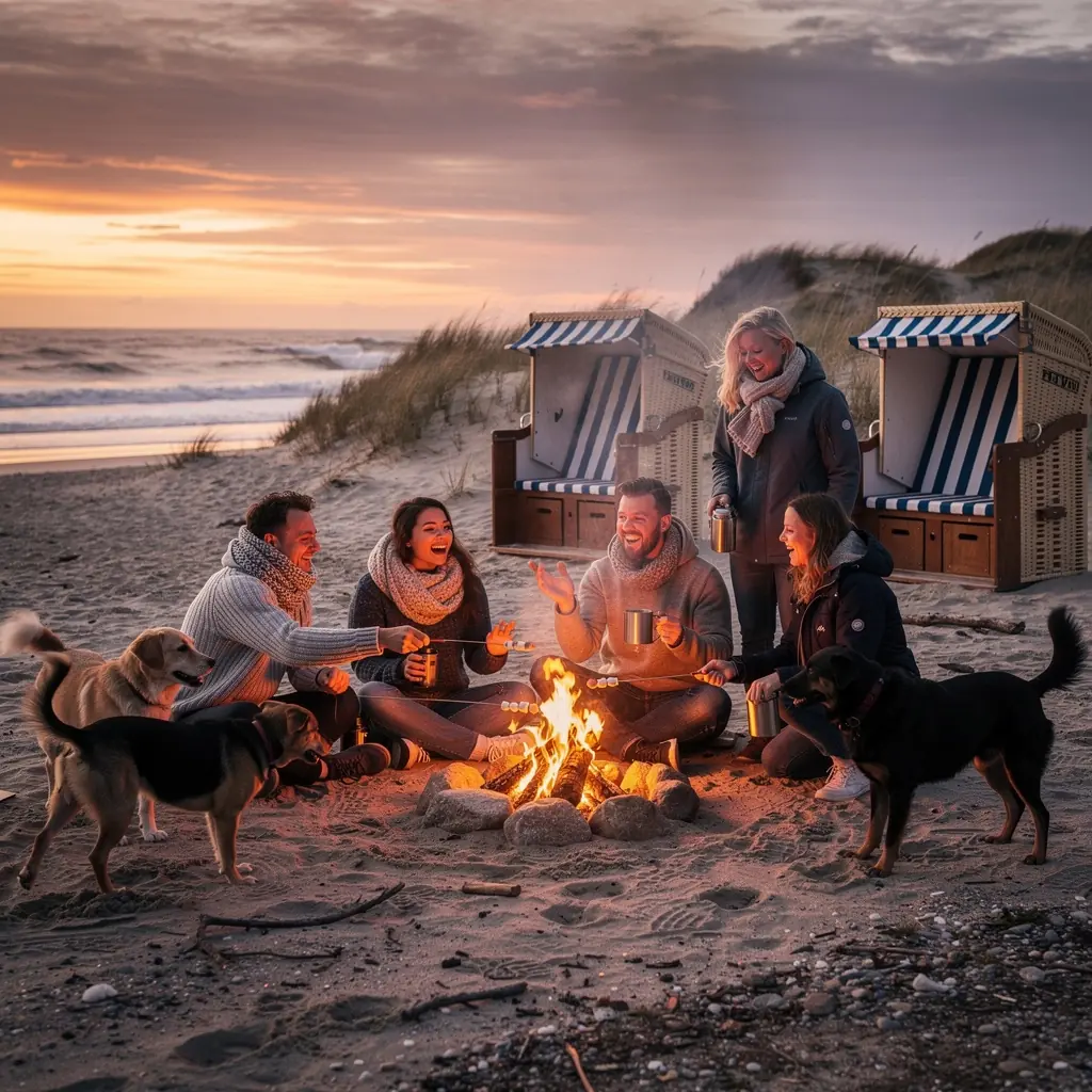 Ein Wanderweg entlang der Küste mit Wegweisern und Blick auf das weite Meer.